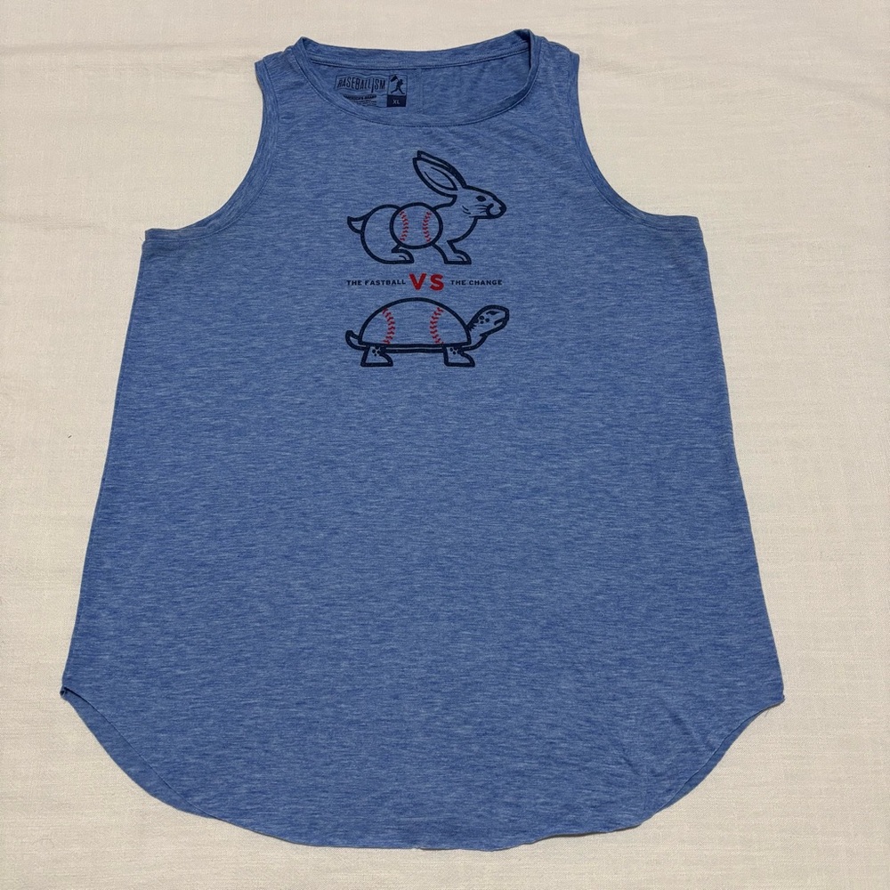 Women’s Baseballism The Fastball vs. The Change Tank Top | Size XL